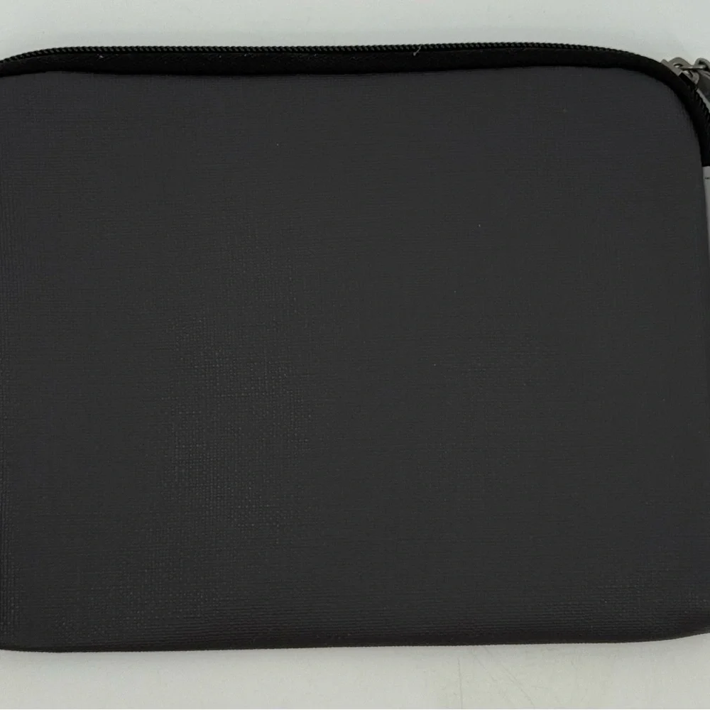 TUMI for Delta Grey & Black Soft Zippered Toiletry Travel Case 8.5